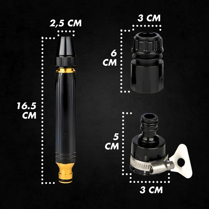 Bico Alta Pressão Jato Mangueira Água Kit 4 Pçs Lava Carro