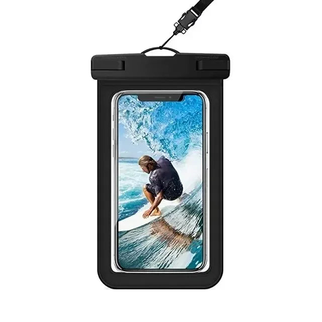 Floating Airbag Waterproof Swimming Bag Phone Case & Strap For iPhone 11 12 13 14 15 Pro Max Samsung S23 S22 Xiaomi Huawei Cover