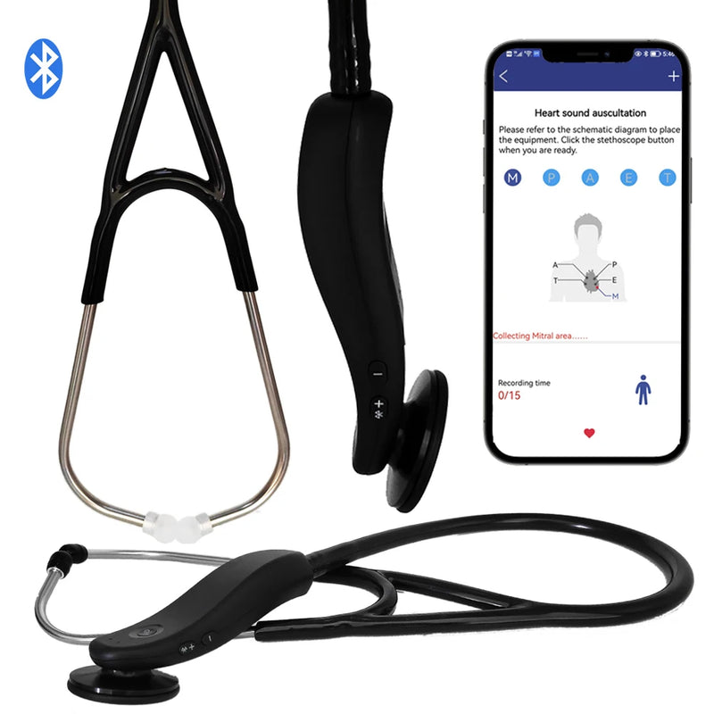 Laser customizable latest Bluetooth digital stethoscope wireless intelligent electronic stethoscope